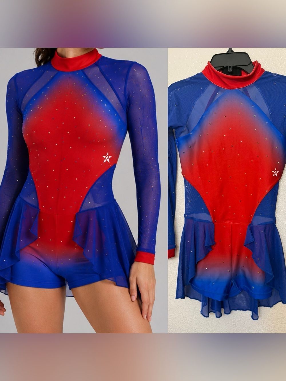 Custom Rebel Athletic Performance Costume Cheer baton pom dress uniform Y Large